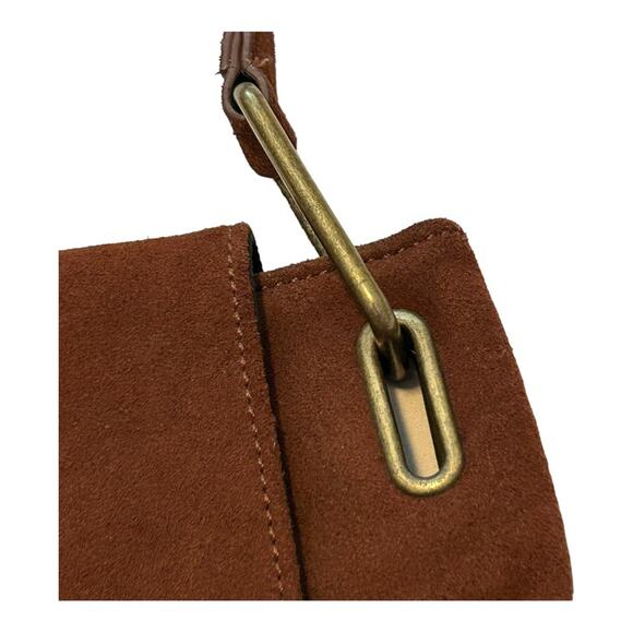 Rachel Zoe Fringe Brown Chocolate Western Boho Suede Shoulder Bag - Picture 7 of 13